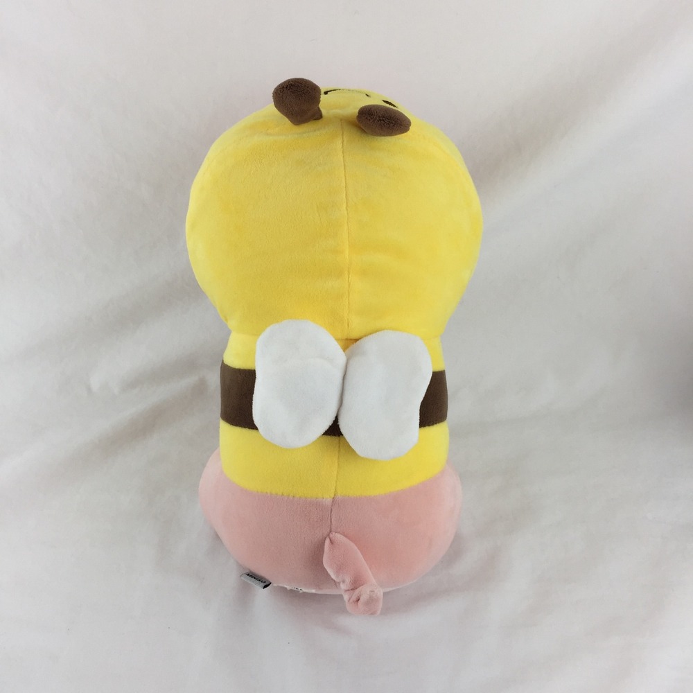 Miniso Sitting Piglet Kawaii Cute Pig Bumble Bee Costume 12" Plush Stuffed Toy - Picture 4 of 9